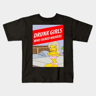 Drunk girls on DVD Kids T-Shirt